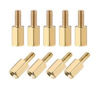 sourcing map M2.5x7mm+6mm Male-Female Brass Hex PCB Motherboard Spacer Standoff for FPV Drone Quadcopter, Computer & Circuit Board 20pcs
