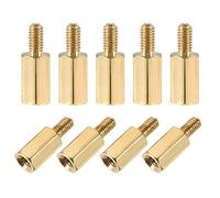 sourcing map M2.5x8mm+5mm Male-Female Brass Hex PCB Motherboard Spacer Standoff for FPV Drone Quadcopter, Computer & Circuit Board 100pcs