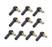sourcing map M2 Ball Rods End Head Ball Joint Buckle Steering Connecting Pushrod Tie for RC Aircraft Model Plastic Black 10Pcs
