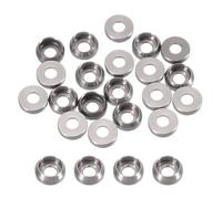 sourcing map M2 Cone Cup Countersunk Washers,Hole Dia 2mm/0.08" Aluminum Gaskets Cup Head Washer Gasket for Screw RC/FPV/PC/Drone/Mechanical Accessories Model Parts,Pack of 20 Pcs(Gray)