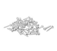 sourcing map M2 Hex Socket Head Cap Self-Tapping Screw, 60Pcs M2x10mm 304 Stainless Steel, Hexagon Socket Head Tapping Screws, Hex Drive, Self Tapping Point - Silver