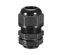 sourcing map M20 Cable Gland 2 Holes Waterproof IP68 Nylon Joint Adjustable Locknut for 4.3-6.1mm Dia Wire