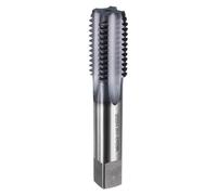 sourcing map M22x3 Metric Thread Tap 6542 Cobalt High-Speed Steel TiCN Coated Plug Tap Right Hand 4 Straight Flutes Screw Threading Hand Tap