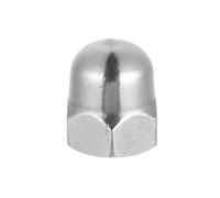 sourcing map M24x3.0 Acorn Cap Nuts, 1Pcs 316 Stainless Steel Dome Cap Head Acorn Nut Hardware Nuts for Bolt Cover, Silvery