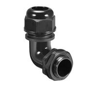 sourcing map M25 Cable Gland, 90 Degree Waterproof IP68 Nylon Joint Adjustable Locknut for 6mm-10mm Dia Cable Wire
