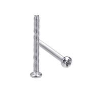 sourcing map M2x20mm Machine Screws Pan Phillips Cross Head Screw 304 Stainless Steel Fasteners Bolts 30Pcs