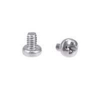 sourcing map M2x3mm Machine Screws Pan Phillips Cross Head Screw 304 Stainless Steel Fasteners Bolts 30Pcs