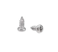 sourcing map M2x5mm Self Tapping Screws Phillips Pan Head Screw 316 Stainless Steel Fasteners Bolts 50Pcs