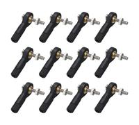 sourcing map M2xL19mm Lever Steering Linkage Tie Rod Ball Head Link Joints End with nuts for RC Crawler Car Pack of 12