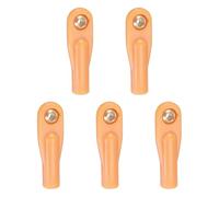 sourcing map M2xL26mm 2mm Center Hole RC Plastic Tied Rod Ends Link Ball Joint Head Kit Ball Head Link Joints Steering Linkage Upgrade Accessories for RC Crawler Car Pack of 5, Orange