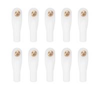 sourcing map M2xL26mm 2mm Center Hole RC Plastic Tied Rod Ends Link Ball Joint Head Kit Ball Head Link Joints Steering Linkage Upgrade Accessories for RC Crawler Car Pack of 10, White