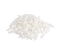 sourcing map M3 10+6mm F/M Nylon Hex Standoff Spacer Screws PCB Pillar White 100 Pcs