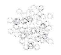 sourcing map M3 304 Stainless Steel Flat Washers, 50pcs 3x5x0.2mm Ultra Thin Flat Spacers for Screw Bolt, Electronic Repair, Automotive