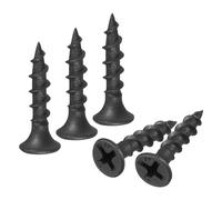 sourcing map M3.8x19mm Drywall Screws, 200pcs Coarse Thread Wood Screws, Carbon Steel Phillips Drive Flat Head Self Tapping Screws