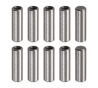 sourcing map M3 Internal Thread Dowel Pin 10pcs 5x16mm Chamfering Flat Carbon Steel Cylindrical Pin Bed Bookshelf Metal Devices Industrial Pins