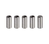 sourcing map M3 Internal Thread Dowel Pin 5pcs 5x10mm Chamfering Flat Carbon Steel Cylindrical Pin Bed Bookshelf Metal Devices Industrial Pins