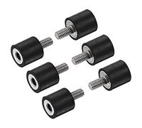 sourcing map M3 Rubber Mounts, 6pcs Male/Female Vibration Isolator Shock Absorber, for Garage Motor Air Compressor Car Boat Bobbins, D8mmxH8mm