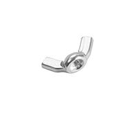 sourcing map M3 Wing Nuts, Carbon Steel Zinc Plated Fasteners Parts Hurrican Screws Hand Twist Tighten Ear Butterfly Nut, 30pcs