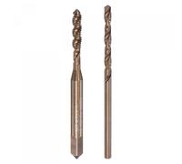 sourcing map M3 x 0.5 Spiral Flute Tap and 2.5mm Twist Drill Bit Set, Metric M35 Cobalt High Speed Steel Machine Threading Screw Thread Tap Tool for Stainless Steel