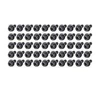 sourcing map M3 x 10mm Carbon Steel Phillips Pan Head Machine Screws Bolts Combine with Spring Washer and Plain Washers 50pcs
