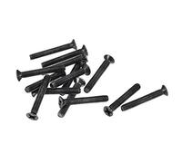 sourcing map M3 x 20mm Phillips Screw Fastener Black for Laptop PC TV Fan Switch 50pcs