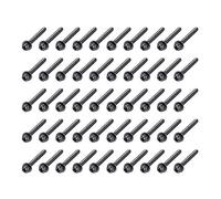 sourcing map M3 x 30mm Carbon Steel Phillips Pan Head Machine Screws Bolts Combine with Spring Washer and Plain Washers 50pcs