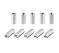 sourcing map M3x10mm Female-Female Hex Nickel Plated PCB Motherboard Spacer Standoff for FPV Drone Quadcopter, Computer & Circuit Board 50pcs