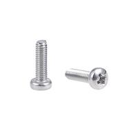sourcing map M3x10mm Machine Screws Pan Phillips Cross Head Screw 304 Stainless Steel Fasteners Bolts 30Pcs