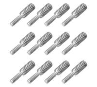 sourcing map M3x10mm to M5x10mm Double End Threaded Stud Screw Bolt, 12Pcs 304 Stainless Steel Thread Reducer Adapter for Furniture Machinery Assembly Fastener