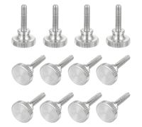 sourcing map M3x12mm Knurled Thumb Screws, 304 Stainless Steel Diamond Head Thumb Screws Metric Knurled Head Bolts with Shoulder Grip Knobs Hand Tighten Thread Fasteners, 11mm Dia. 12 Pcs