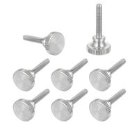 sourcing map M3x14mm Knurled Thumb Screws, 304 Stainless Steel Diamond Head Thumb Screws Metric Knurled Head Bolts with Shoulder Grip Knobs Hand Tighten Thread Fasteners, 11mm Dia. 8 Pcs