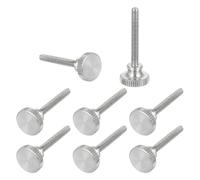 sourcing map M3x25mm Knurled Thumb Screws, 304 Stainless Steel Diamond Head Thumb Screws Metric Knurled Head Bolts with Shoulder Grip Knobs Hand Tighten Thread Fasteners, 11mm Dia. 8 Pcs