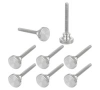 sourcing map M3x30mm Knurled Thumb Screws, 304 Stainless Steel Diamond Head Thumb Screws Metric Knurled Head Bolts with Shoulder Grip Knobs Hand Tighten Thread Fasteners, 11mm Dia. 8 Pcs