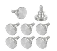sourcing map M3x5mm Knurled Thumb Screws, 304 Stainless Steel Diamond Head Thumb Screws Metric Knurled Head Bolts with Shoulder Grip Knobs Hand Tighten Thread Fasteners, 11mm Dia. 8 Pcs