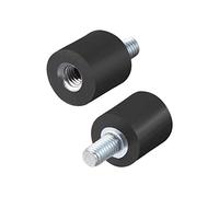 sourcing map M3x6 Thread Male Female Rubber Mounts,Vibration Isolators,Shock Absorber 8mm x 8mm 8pcs