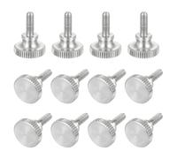 sourcing map M3x6mm Knurled Thumb Screws, 304 Stainless Steel Diamond Head Thumb Screws Metric Knurled Head Bolts with Shoulder Grip Knobs Hand Tighten Thread Fasteners, 11mm Dia. 12 Pcs