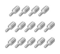 sourcing map M3x6mm to M6x8mm Double End Threaded Stud Screw Bolt, 14Pcs 304 Stainless Steel Thread Reducer Adapter for Furniture Machinery Assembly Fastener