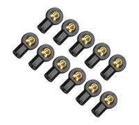 sourcing map M3xL15mm Center Hole RC Plastic Tied Rod Ends Link Ball Joint Head Kit Ball Head Link Joint with Shim Steering Linkage Upgrade Accessories for RC Crawler Car Pack of 11, Black