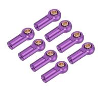 sourcing map M3xL19mm Lever Steering Linkage Tie Rod Ball Head Link Joint End for RC Crawler Car 8 Pcs, Purple