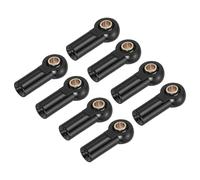 sourcing map M3xL19mm Lever Steering Linkage Tie Rod Ball Head Link Joint End for RC Crawler Car 8 Pcs, Black