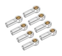 sourcing map M3xL19mm Lever Steering Linkage Tie Rod Ball Head Link Joint End for RC Crawler Car 8 Pcs, Silver