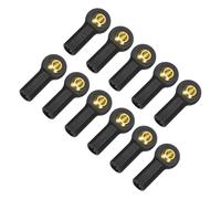 sourcing map M3xL20mm Center Hole RC Plastic Tied Rod Ends Link Ball Joint Head Kit Ball Head Link Joint with Shim Steering Linkage Upgrade Accessories for RC Crawler Car Pack of 11, Black