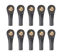 sourcing map M3xL27mm 2.5mm Center Hole RC Plastic Tied Rod Ends Link Ball Joint Head Kit Ball Head Link Joints Steering Linkage Upgrade Accessories for RC Crawler Car Pack of 10, Black