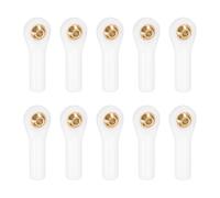 sourcing map M3xL27mm 2mm Center Hole RC Plastic Tied Rod Ends Link Ball Joint Head Kit Ball Head Link Joints Steering Linkage Upgrade Accessories for RC Crawler Car Pack of 10, White