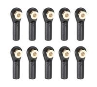 sourcing map M3xL27mm 3mm Center Hole RC Plastic Tied Rod Ends Link Ball Joint Head Kit Ball Head Link Joint with Shim Steering Linkage Upgrade Accessories for RC Crawler Car Pack of 10, Black
