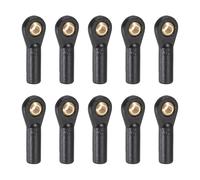 sourcing map M3xL27mm 3mm Center Hole RC Plastic Tied Rod Ends Link Ball Joint Head Kit Ball Head Link Joints Steering Linkage Upgrade Accessories for RC Crawler Car Pack of 10, Black