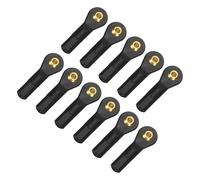 sourcing map M3xL30mm Center Hole RC Plastic Tied Rod Ends Link Ball Joint Head Kit Ball Head Link Joint with Shim Steering Linkage Upgrade Accessories for RC Crawler Car Pack of 11, Black