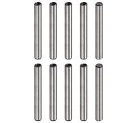 sourcing map M4 Internal Thread Dowel Pin 10pcs 6x40mm Chamfering Flat Carbon Steel Cylindrical Pin Bed Bookshelf Metal Devices Industrial Pins