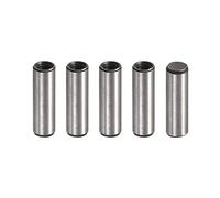 sourcing map M4 Internal Thread Dowel Pin 5pcs 6x20mm Chamfering Flat Carbon Steel Cylindrical Pin Bed Bookshelf Metal Devices Industrial Pins