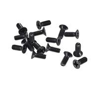 sourcing map M4 x 10mm Phillips Screw Fastener Black for Laptop PC TV Fan Switch 50pcs